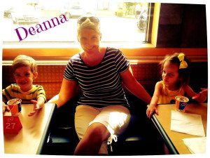 Deanna with her twins Liam and Liah!