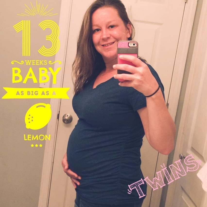 13 weeks pregnant with twins