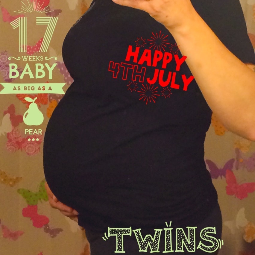 17 weeks pregnant with twins