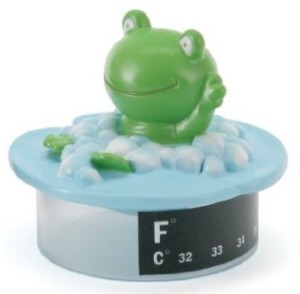 frog thermometer bath