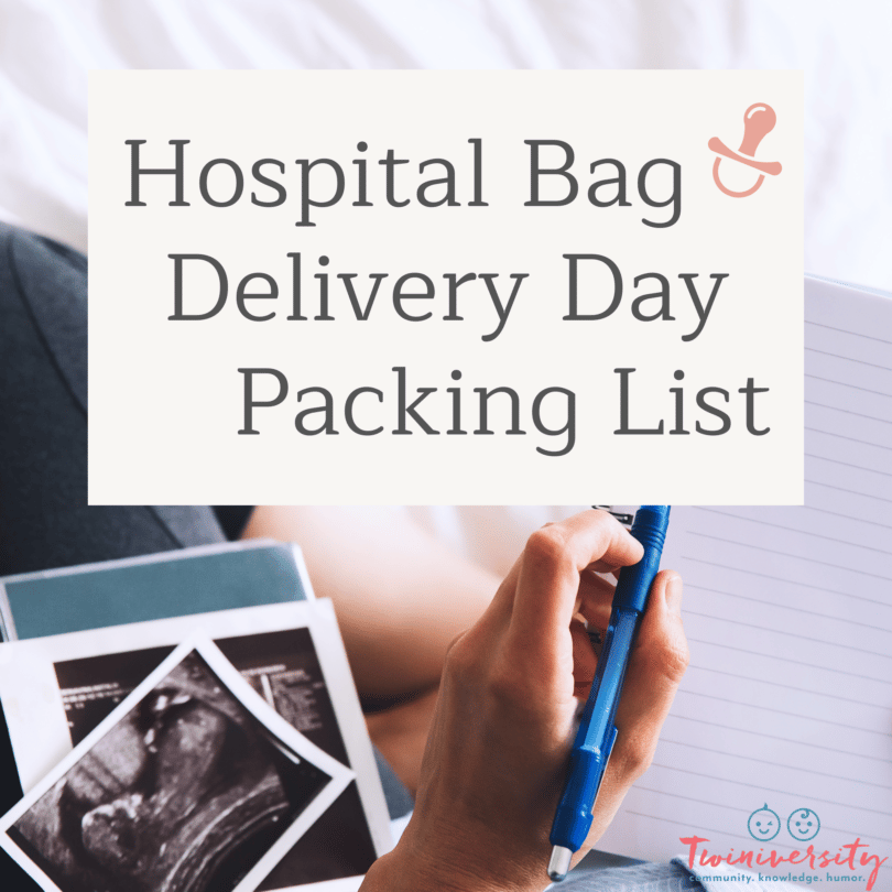 Twiniversity Hospital Bag Checklist
