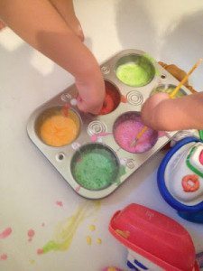 Rainy Day Activities tub paint