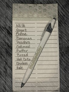 shopping list