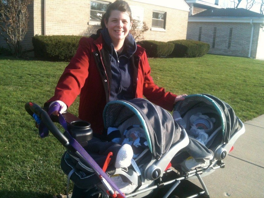 twin stroller