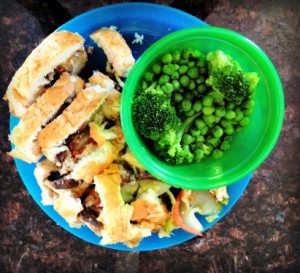 toddler food broccoli peas