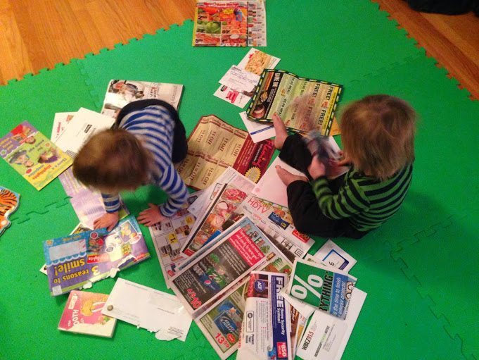 junk mail playtime fun