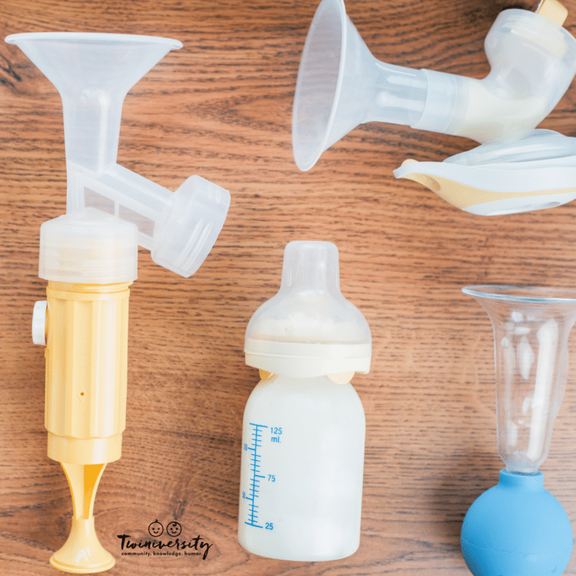 manual breast pumps and bottles
