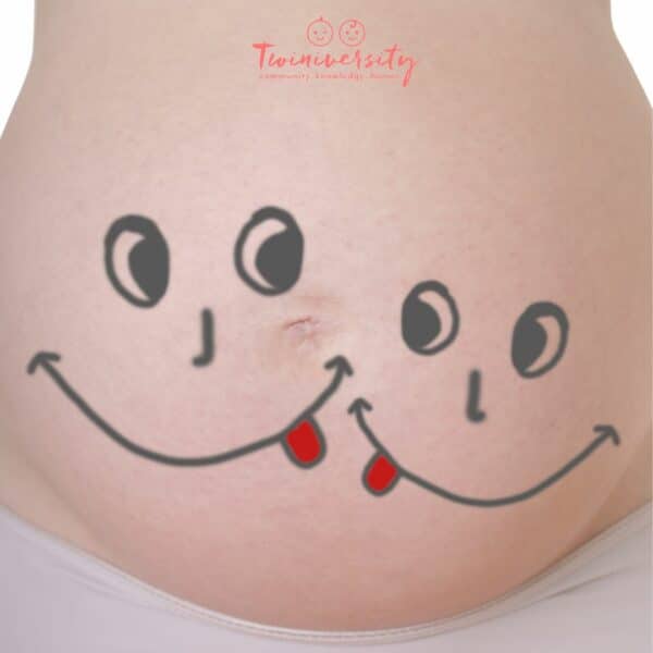twin pregnancy photo of belly