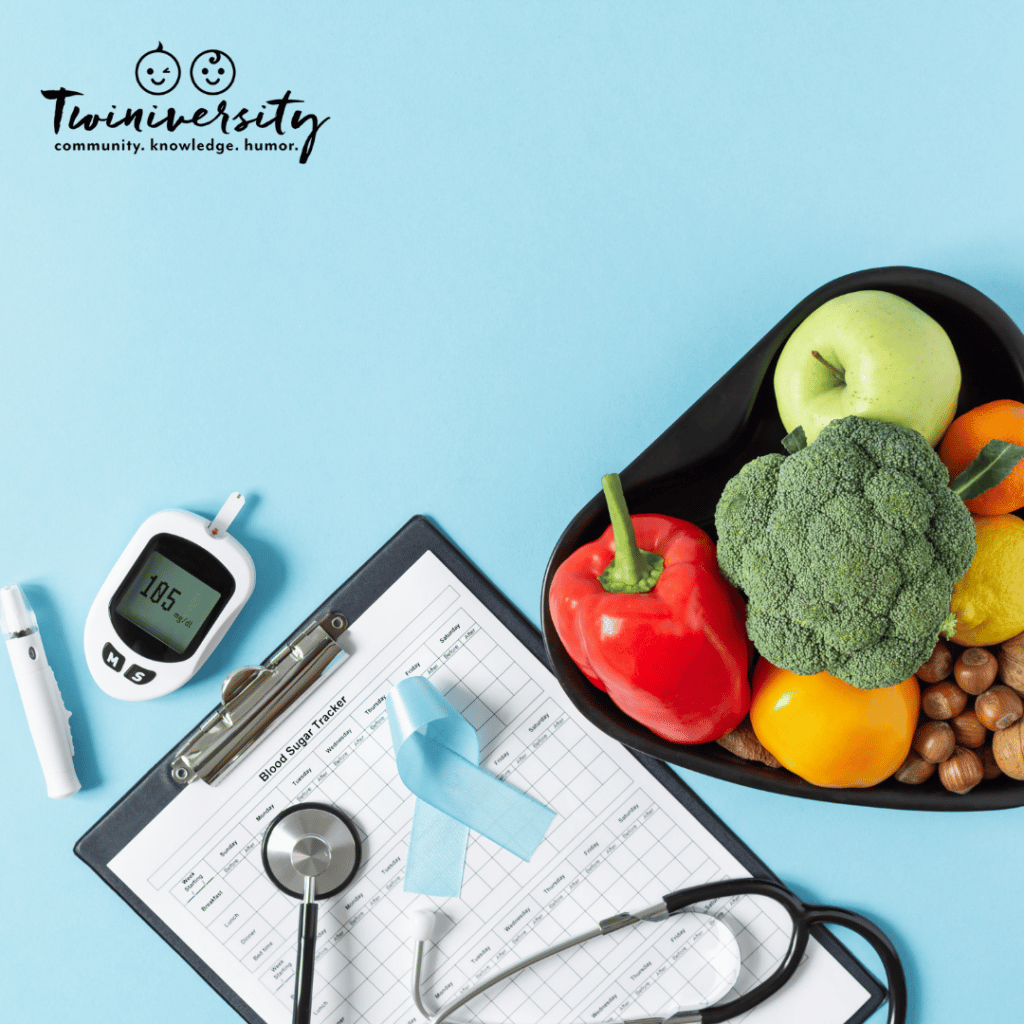 Maintaining a food log is necessary when diagnosed with gestational diabetes.