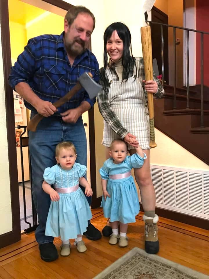the shining family mom dad and twins