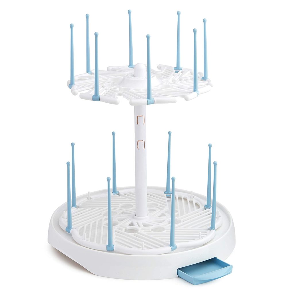 baby bottle drying rack double decker circular drying rack for baby bottles