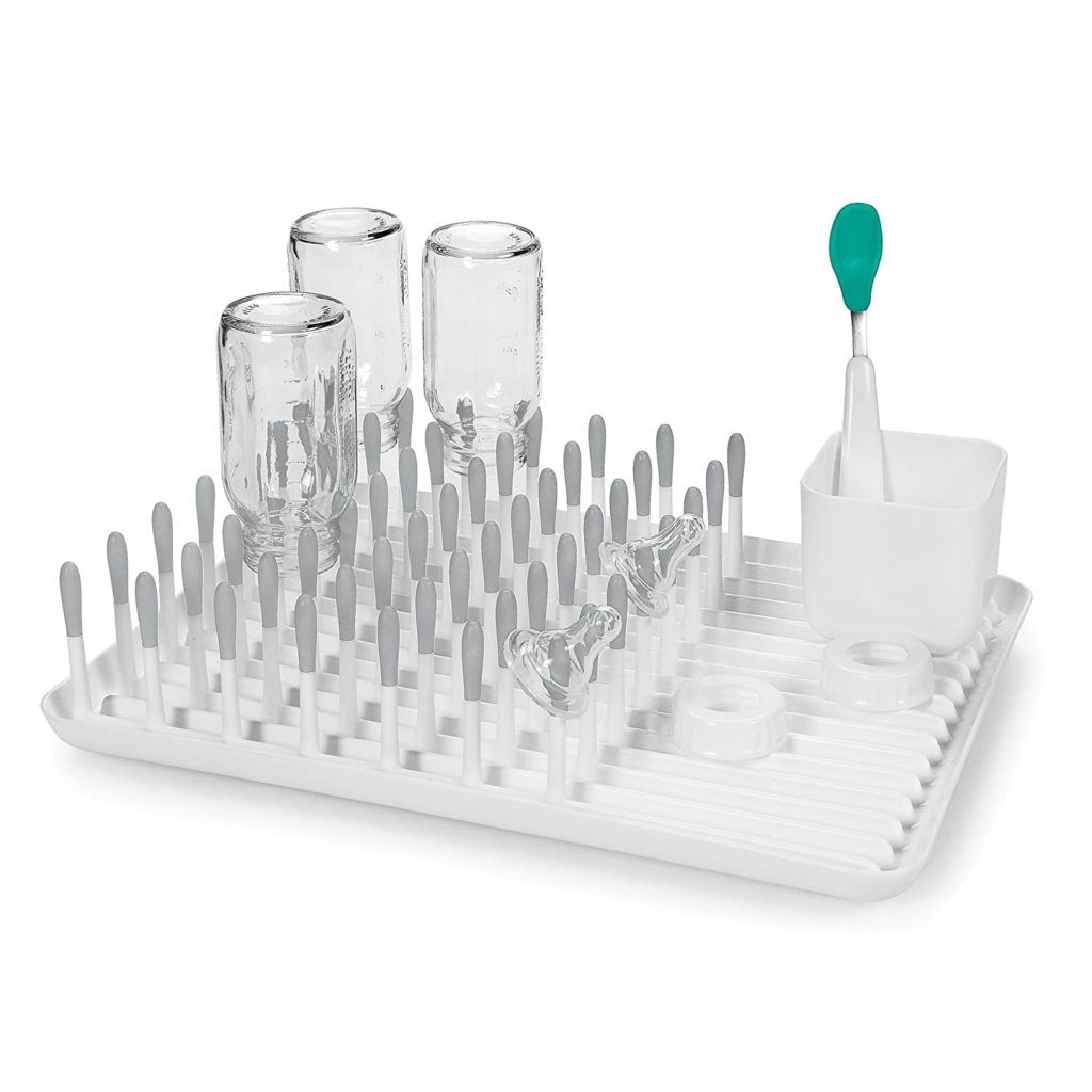 baby bottle drying rack large drying rack with a large drip tray and utensil holder and brush