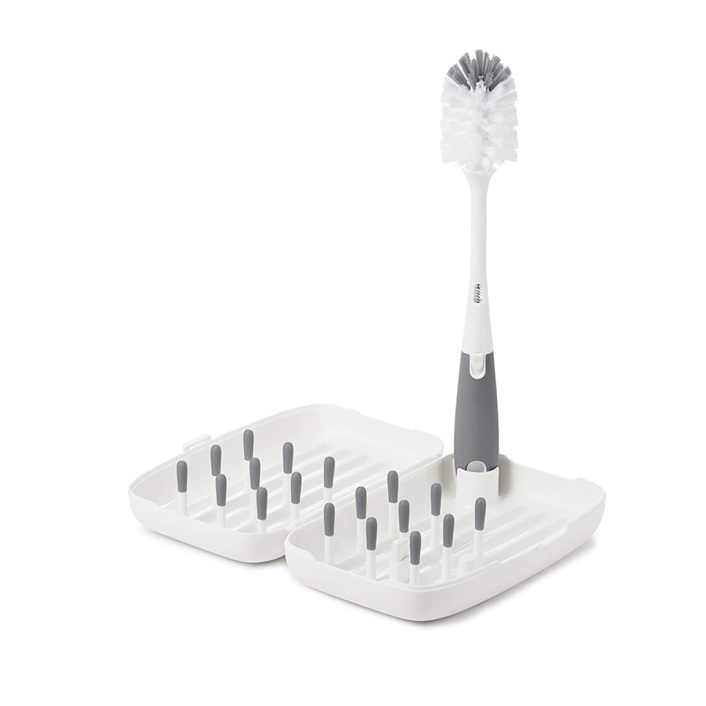 baby bottle drying rack small white drying rack with a bottle brush