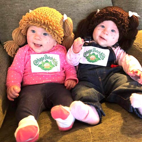 cabbage patch kids twin girls halloween costumes