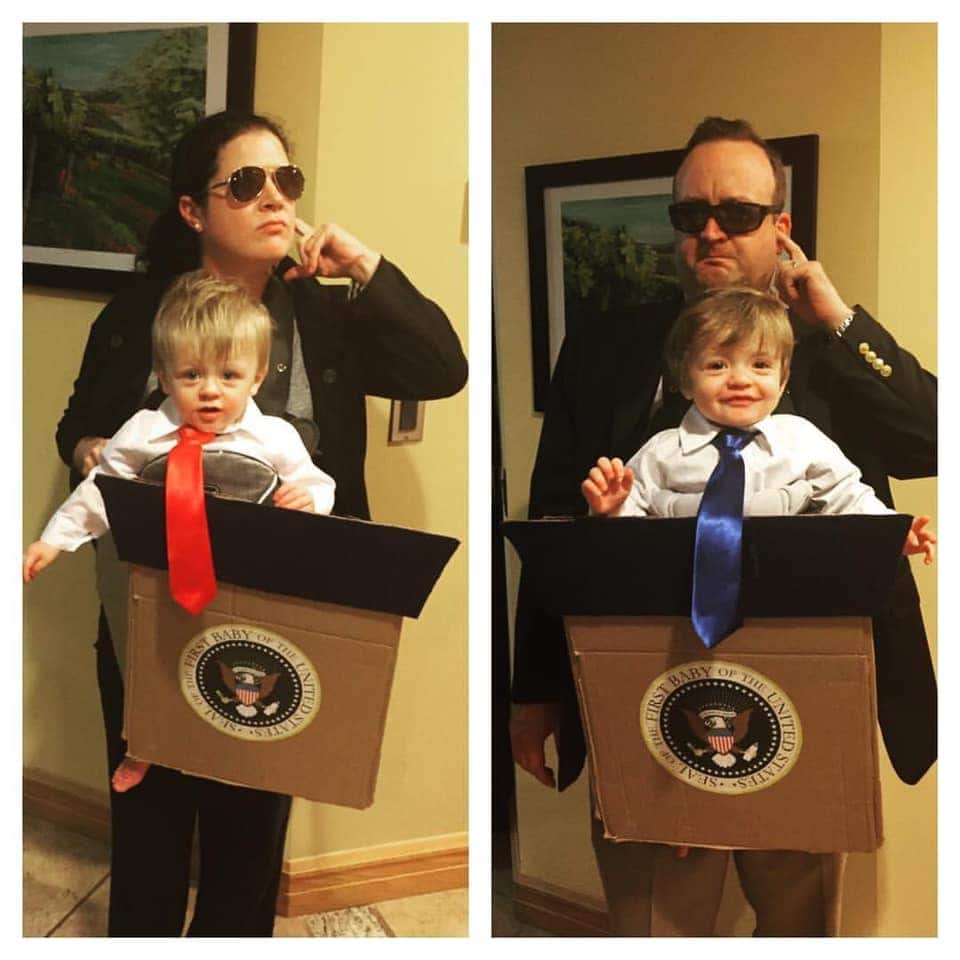 twins dressed like politicians with secret service parents twin boys halloween costume ideas for boys