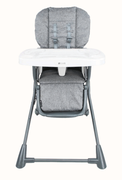 starting baby food Zoe fold-away high chair