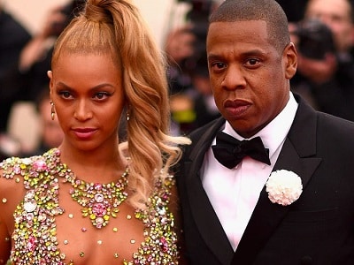 celebrities with twins Beyonce and Jay Z