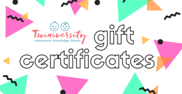 Twiniversity gift certificates