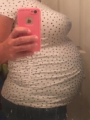 双子妊娠23週
