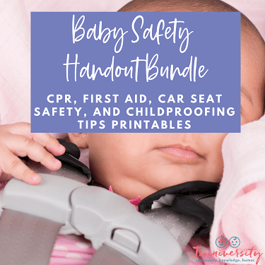 baby safety handout bundle graphic