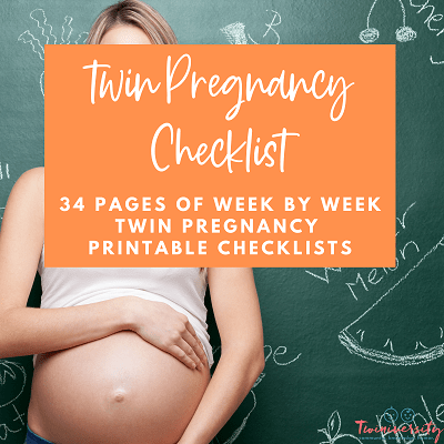 Twin pregnancy checklist graphic