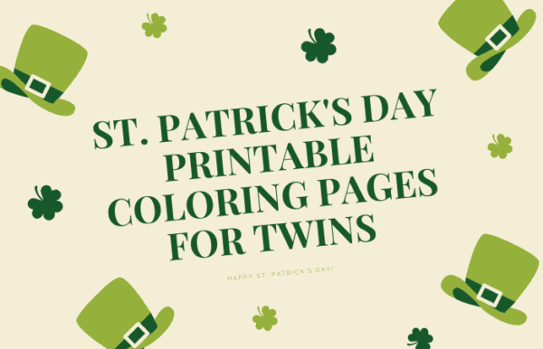 st. patrick's day coloring pages for twins