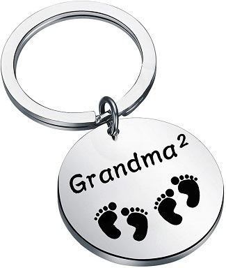 keychain with 2 sets of lettle feet