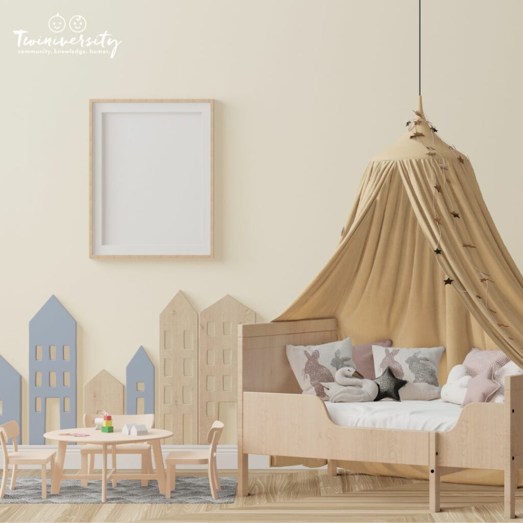Toddler room with a boho theme as option for baby boy nursery decor