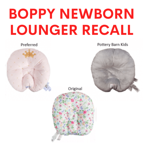 boppy newborn lounger recall