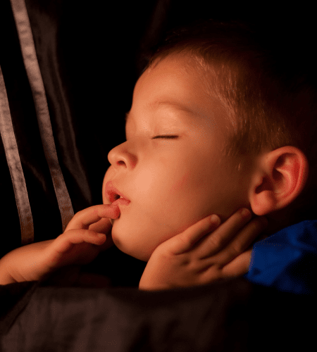 small child sleep when traveling