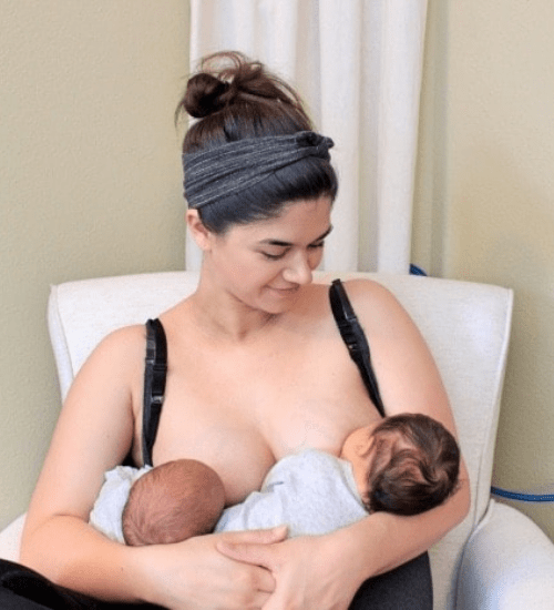 Tandem Breastfeeding Twins