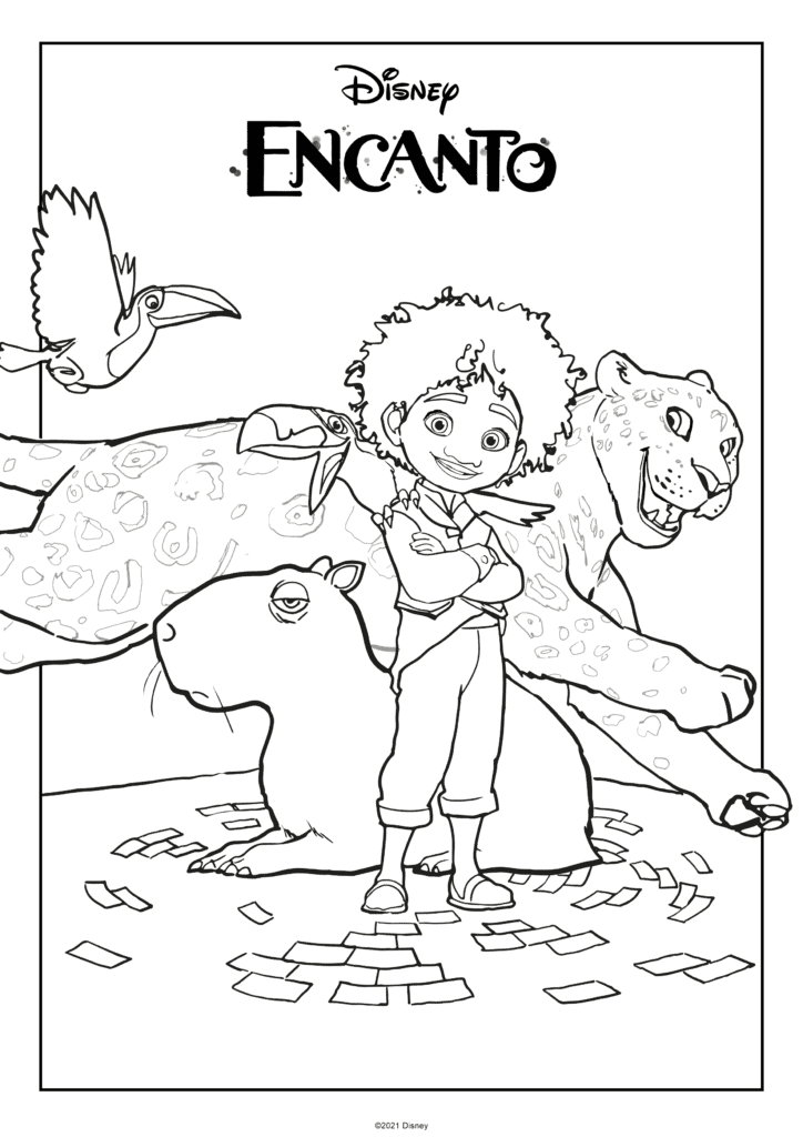 encanto coloring pages