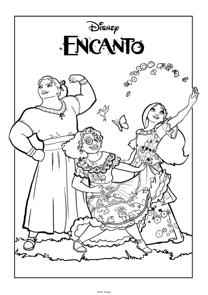 encanto coloring pages