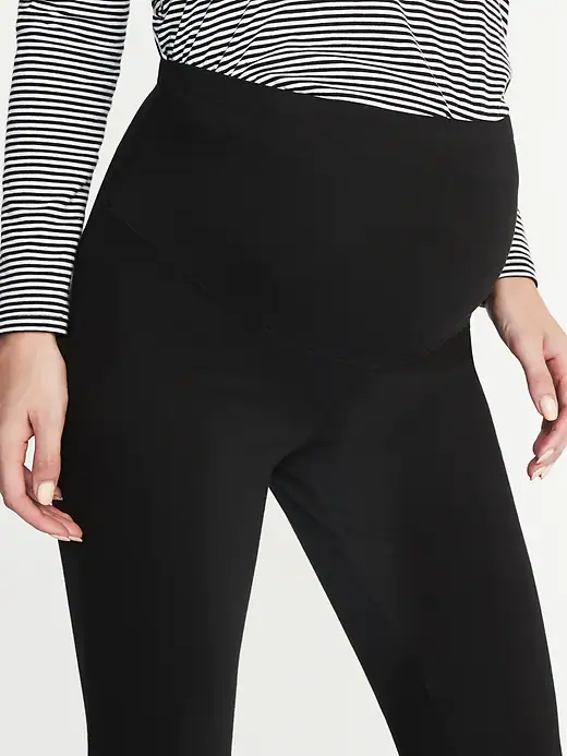 pregnancy woman in black maternity leggings in items under $25