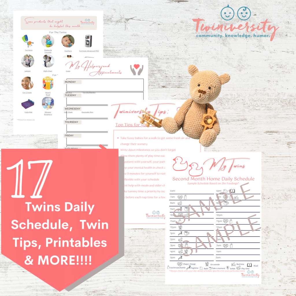 Twin Baby Shower Planner + Twin Pregnancy Printables @ Twiniversity Etsy Shop