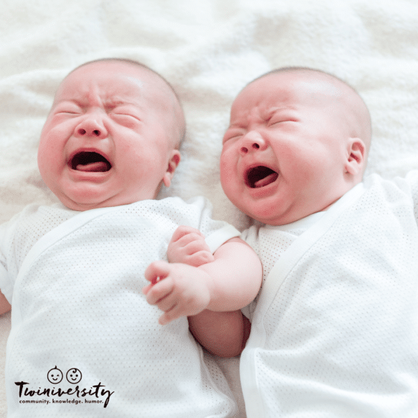 twin babies crying