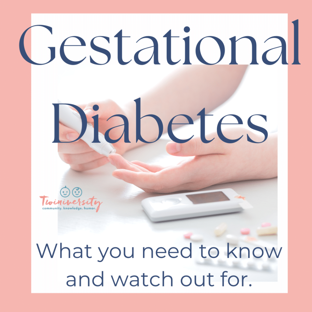 Gestational Diabetes and Twin moms