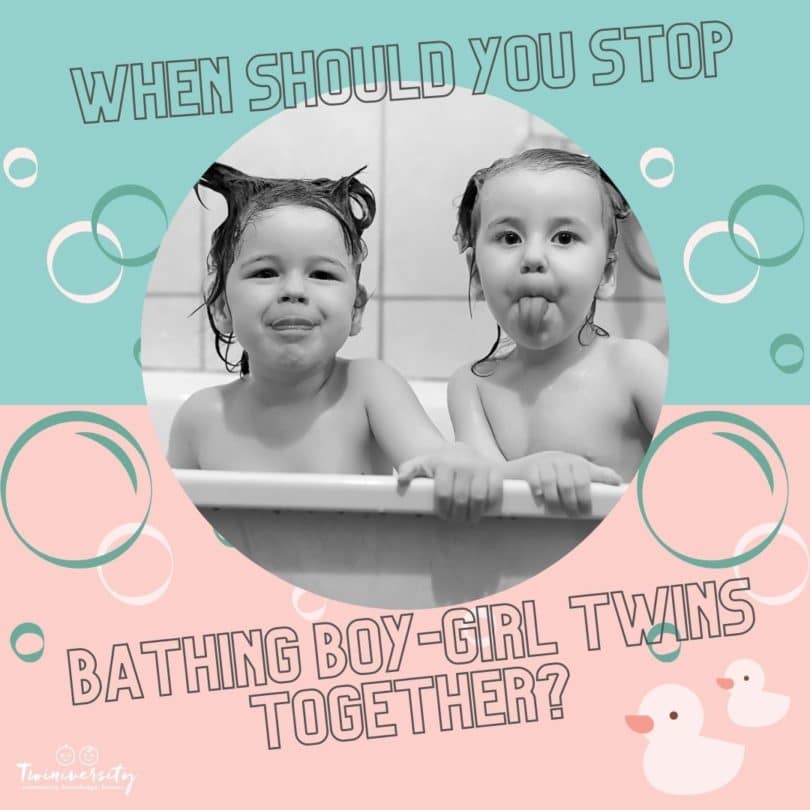 When Should You Stop Bathing Boy / Girl Twins Together?