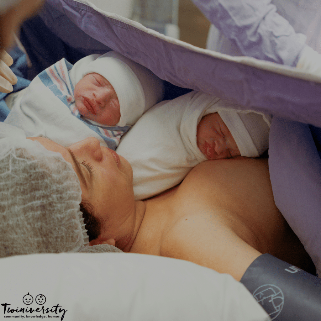 giving birth to twins after a c-section