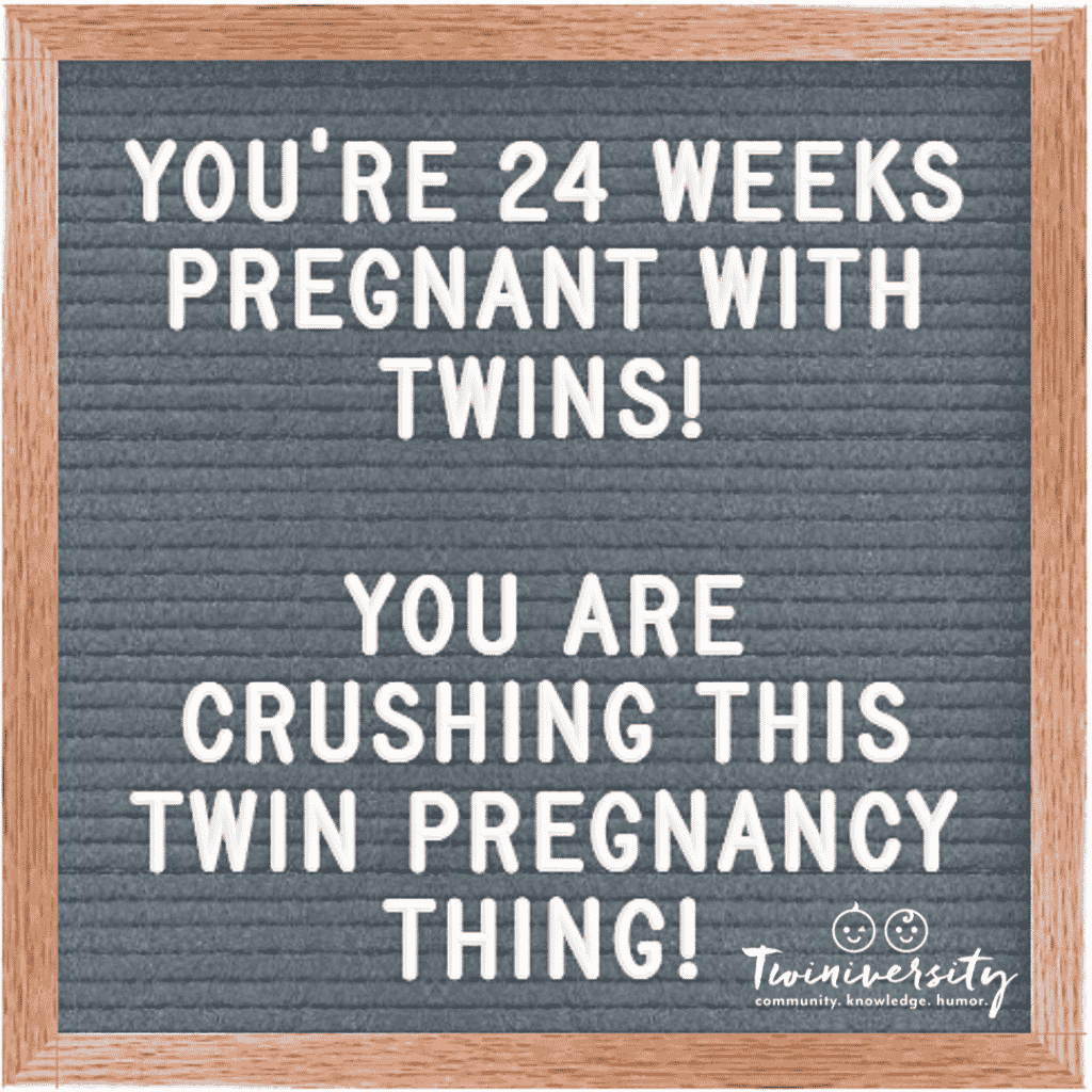 24 weeks pregnant with twins