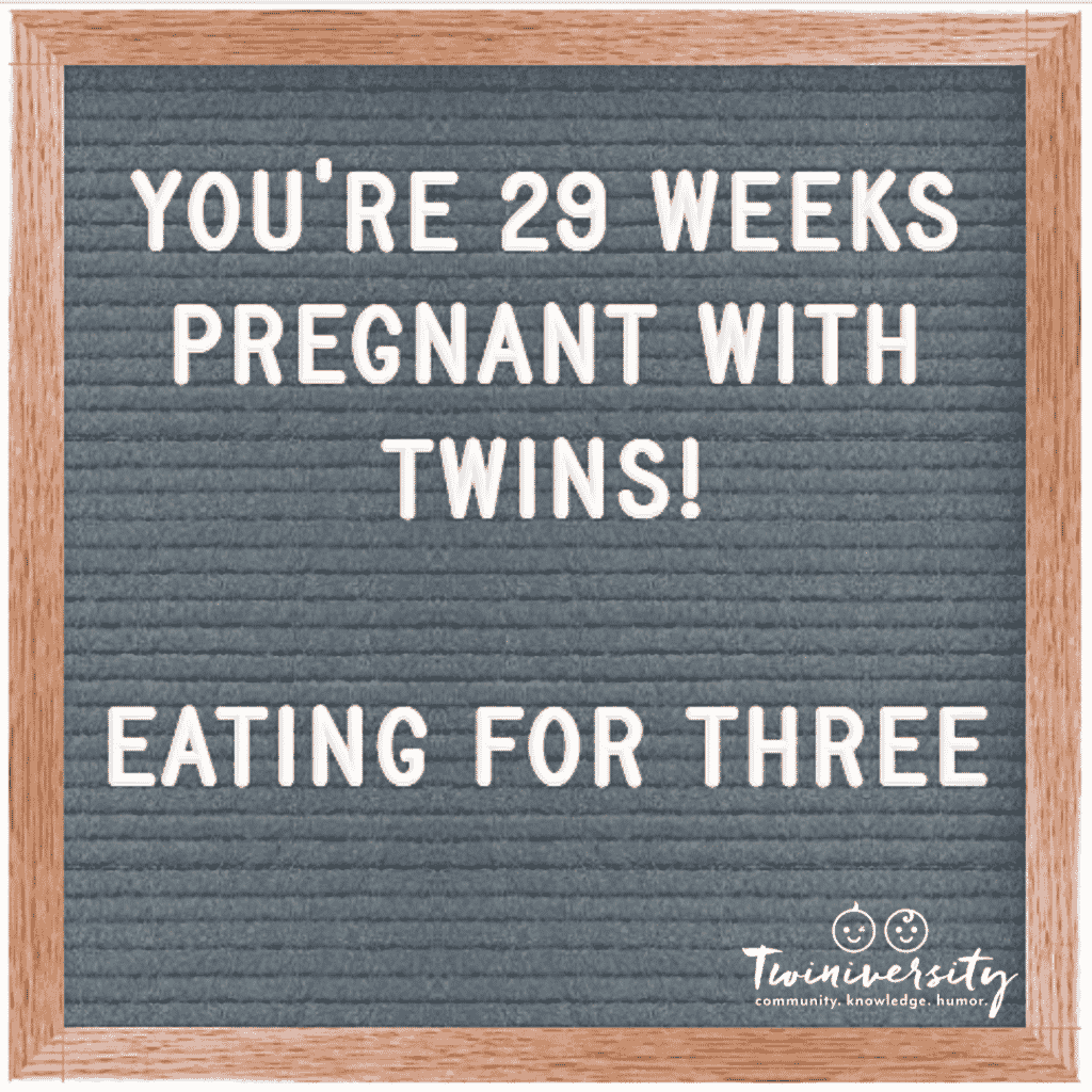 29 weeks pregnant with twins