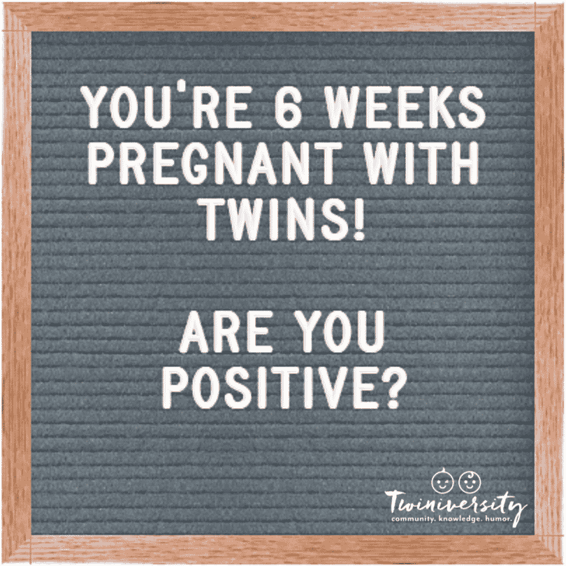 6 weeks pregnant with twins