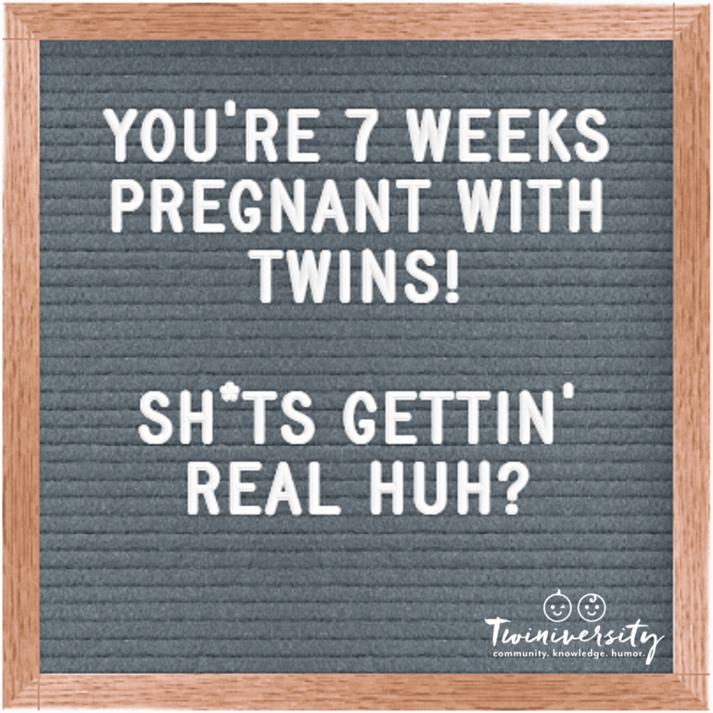 7 weeks pregnant with twins