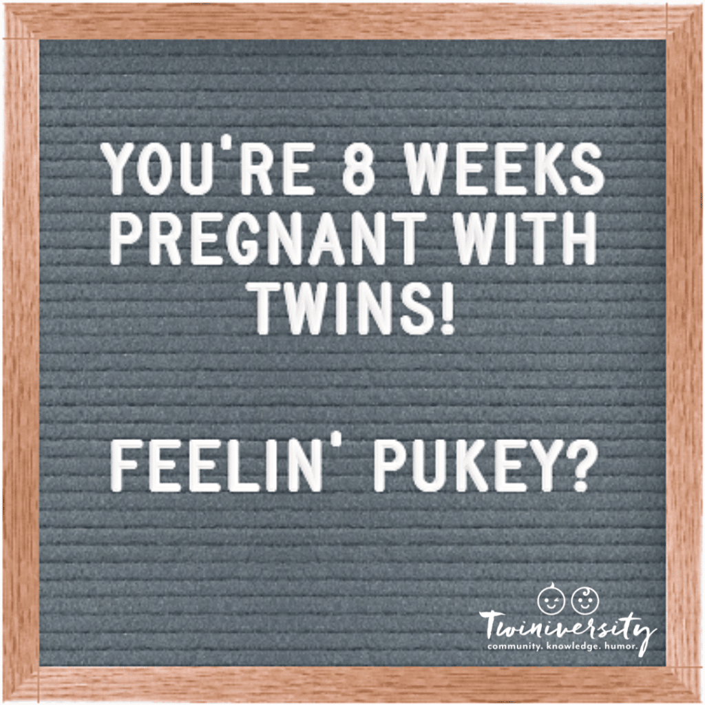 8 weeks pregnant with twins