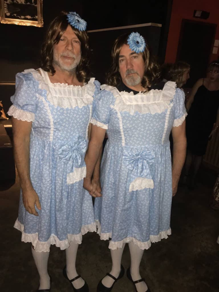 Bruce Willis in the shining twins costume