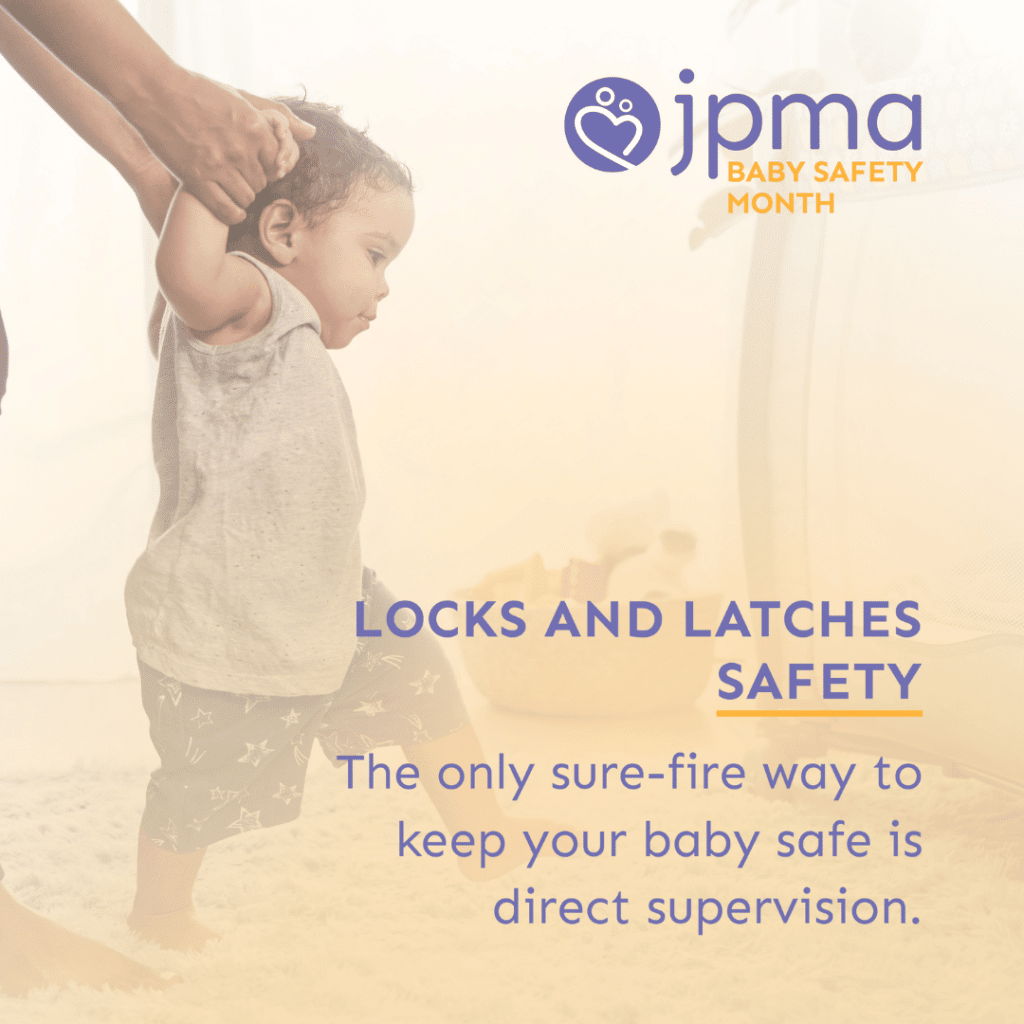 locks and latches baby safety for #babysafetymonth by JPMA