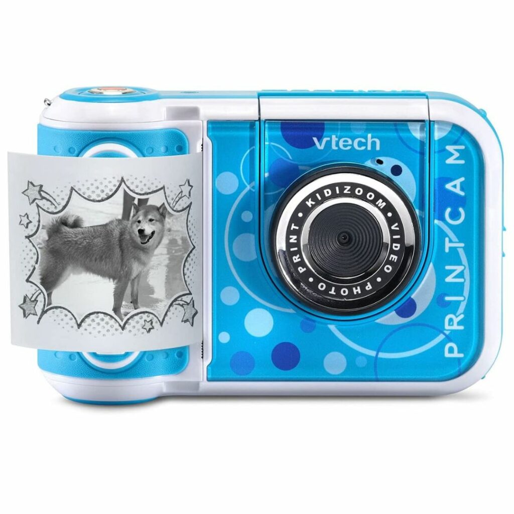 VTECH digital camera that prints instant pictures is a great sibling gift option