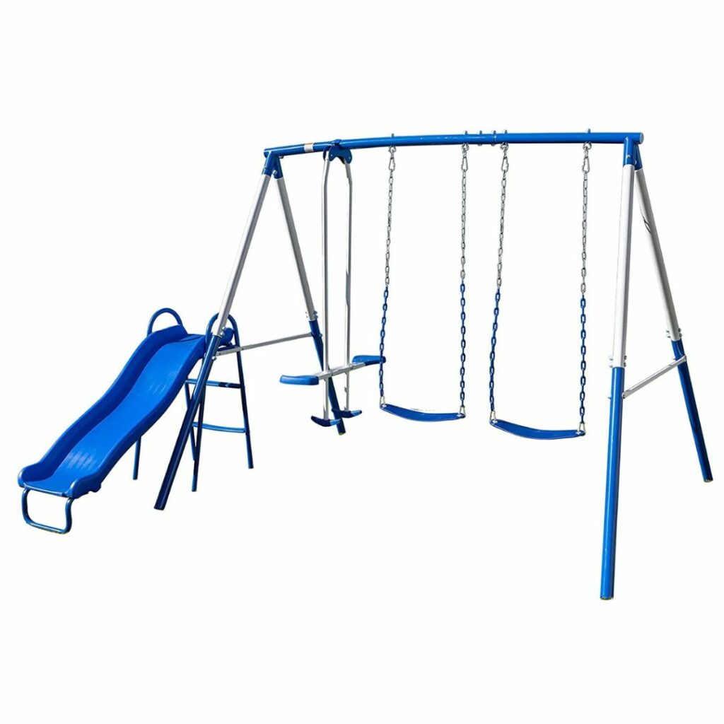 Swing sets are great sibling gifts that your new babies will also be able to use