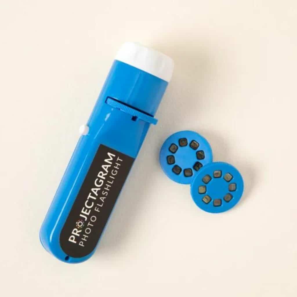 Projectagram flashlight with mini slide reels are great gifts for siblings