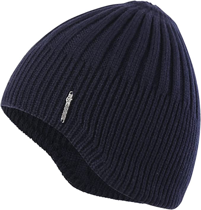 aviator style beanie winter hat